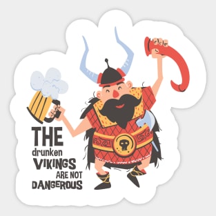 The drunken Vikings Sticker